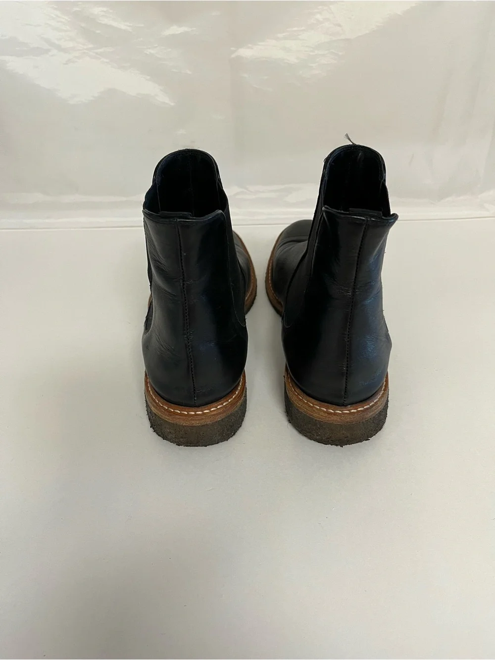 Barney’s New York Black Leather Chelsea Boots 8 1/2